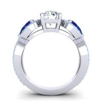 Three Stone Pave Varsa Ring