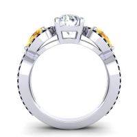 Three Stone Pave Varsa Ring