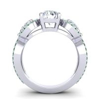 Three Stone Pave Varsa Ring