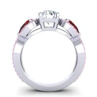 Three Stone Pave Varsa Ring