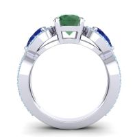Three Stone Pave Varsa Ring
