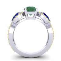 Three Stone Pave Varsa Ring