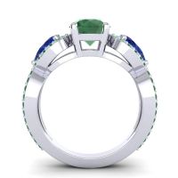 Three Stone Pave Varsa Ring