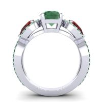 Three Stone Pave Varsa Ring