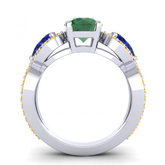Three Stone Pave Varsa Ring