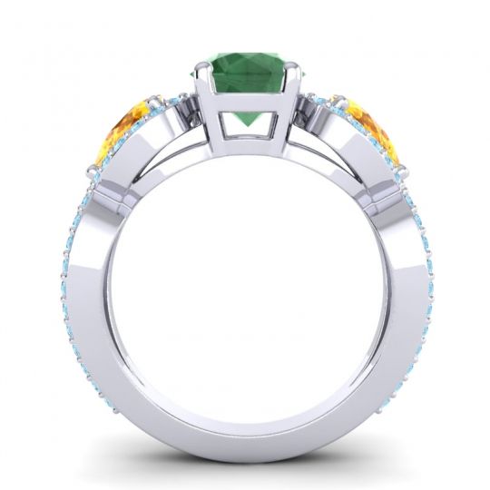 Three Stone Pave Varsa Ring