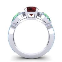 Three Stone Pave Varsa Ring