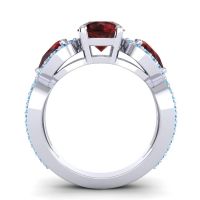 Three Stone Pave Varsa Ring