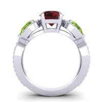 Three Stone Pave Varsa Ring