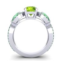 Three Stone Pave Varsa Ring