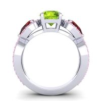 Three Stone Pave Varsa Ring