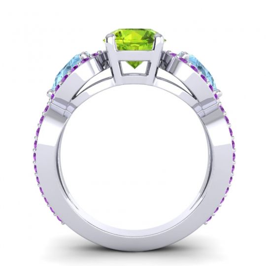 Three Stone Pave Varsa Ring