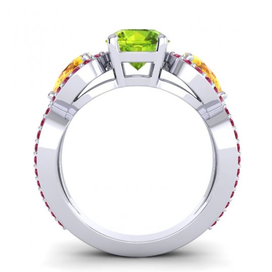 Three Stone Pave Varsa Ring