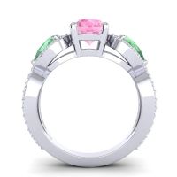 Three Stone Pave Varsa Ring