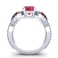 Three Stone Pave Varsa Ring