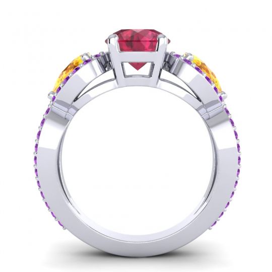 Three Stone Pave Varsa Ring