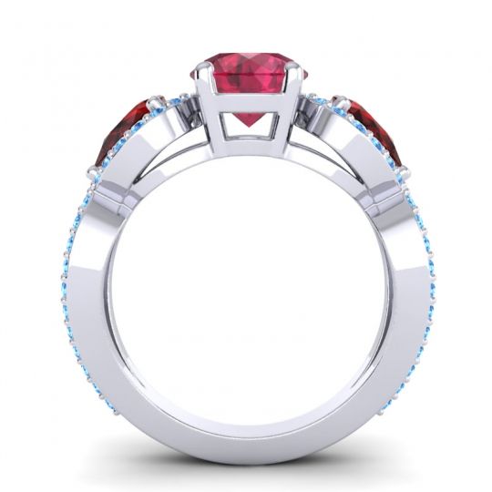 Three Stone Pave Varsa Ring