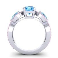 Three Stone Pave Varsa Ring