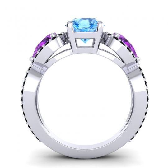 Three Stone Pave Varsa Ring