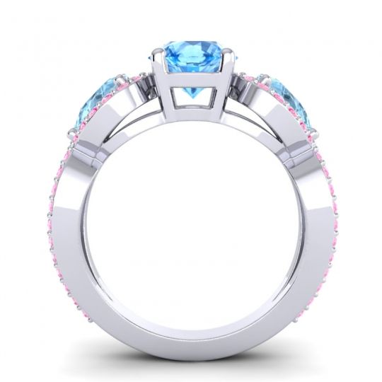 Three Stone Pave Varsa Ring