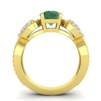 Three Stone Pave Varsa Ring