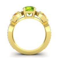 Three Stone Pave Varsa Ring