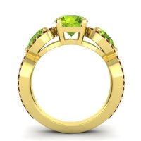 Three Stone Pave Varsa Ring