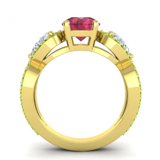 Three Stone Pave Varsa Ring