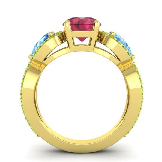 Three Stone Pave Varsa Ring