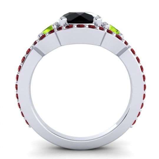 Three Stone Halo Sodarya Ring
