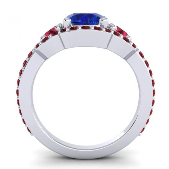 Three Stone Halo Sodarya Ring