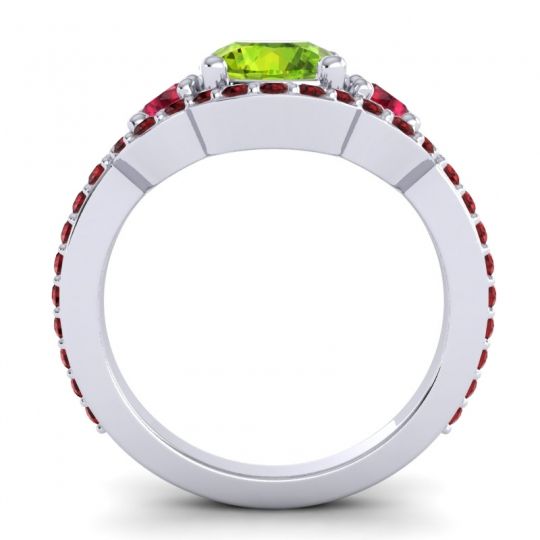 Three Stone Halo Sodarya Ring