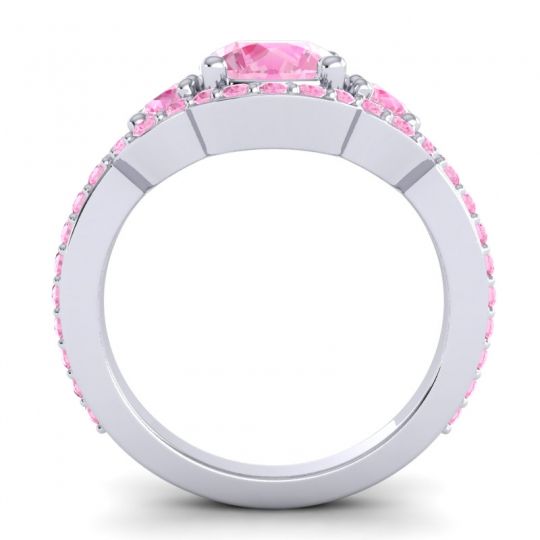 Three Stone Halo Sodarya Ring