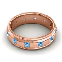 Men's Hammer Set Princess Cut 6.5mm Band