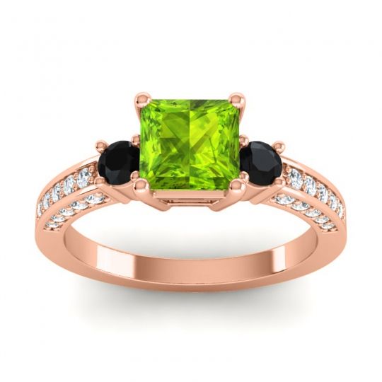 Art Deco Three Stone Stambha Ring