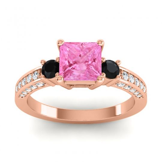 Art Deco Three Stone Stambha Ring