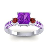 Art Deco Three Stone Stambha Ring