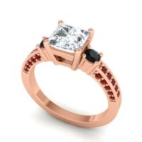 Art Deco Three Stone Stambha Ring