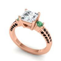 Art Deco Three Stone Stambha Ring