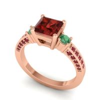 Art Deco Three Stone Stambha Ring