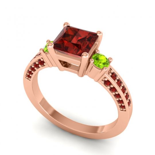 Art Deco Three Stone Stambha Ring