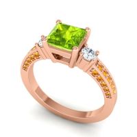 Art Deco Three Stone Stambha Ring