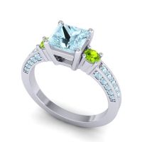 Art Deco Three Stone Stambha Ring