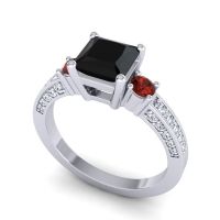 Art Deco Three Stone Stambha Ring