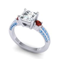 Art Deco Three Stone Stambha Ring