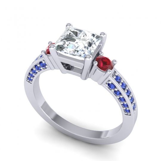 Art Deco Three Stone Stambha Ring