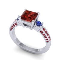 Art Deco Three Stone Stambha Ring