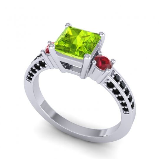 Art Deco Three Stone Stambha Ring