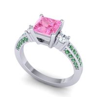 Art Deco Three Stone Stambha Ring