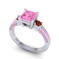 Art Deco Three Stone Stambha Ring